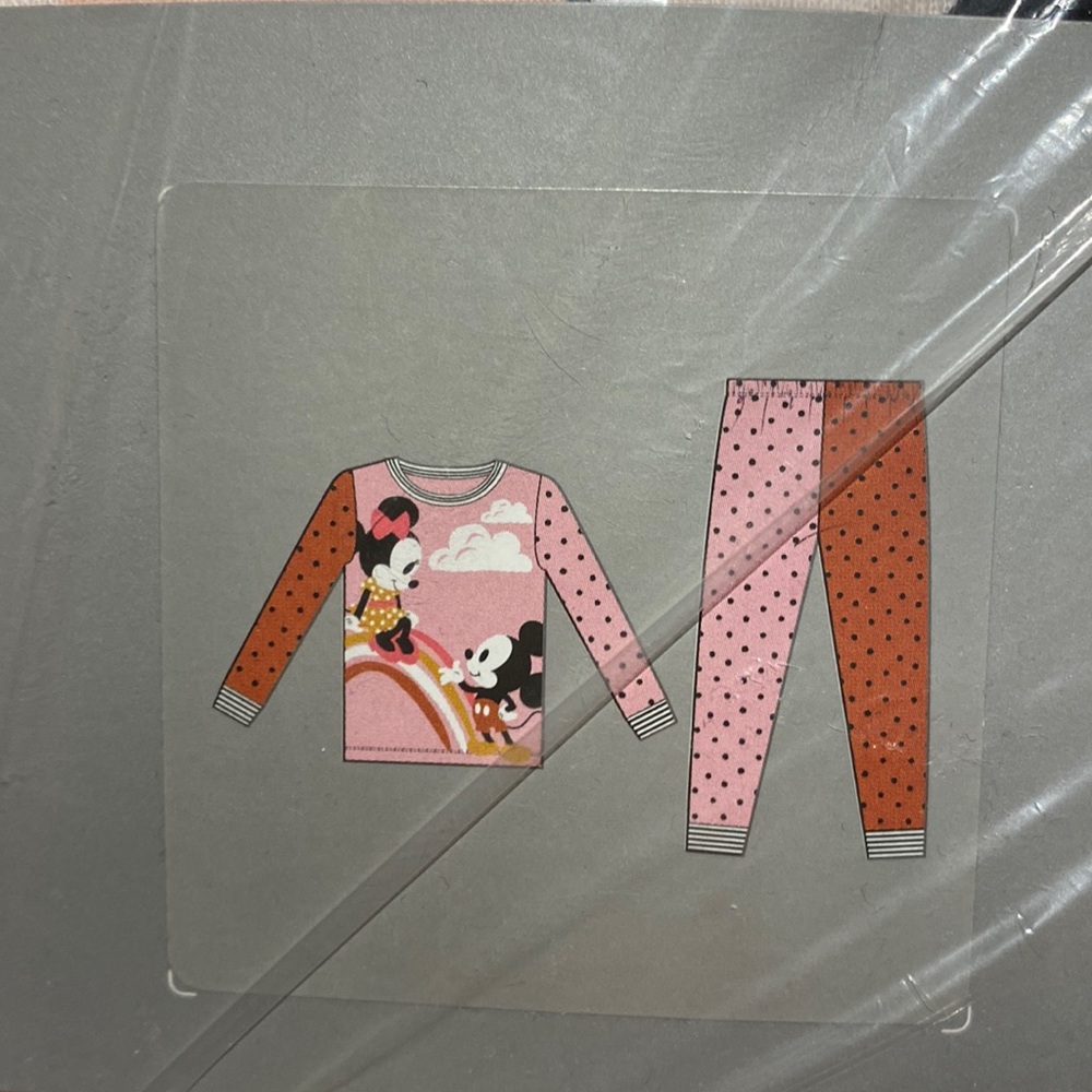 NWT Disney Store Girls PJ Set Minnie & Mickey